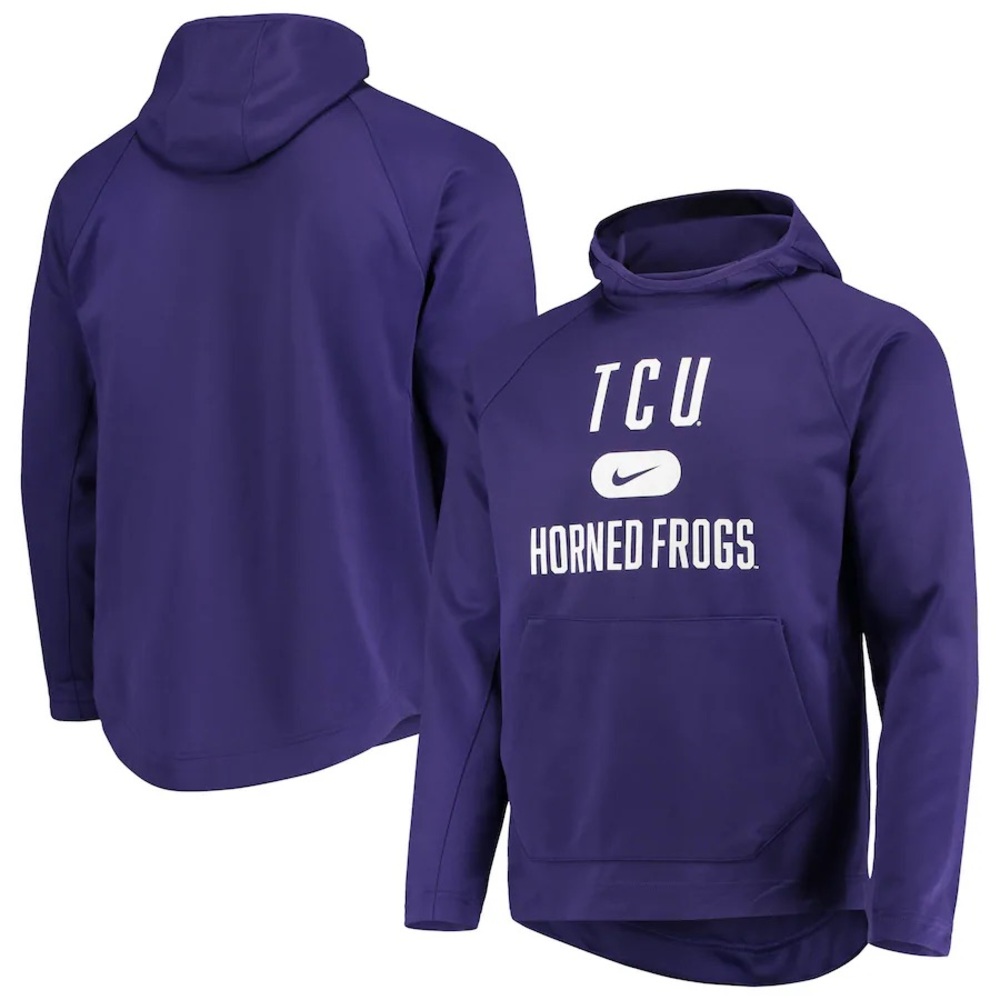 Nike Purple TCU Texas Christian University Horned‎ Frogs Hoodie NWT Size L